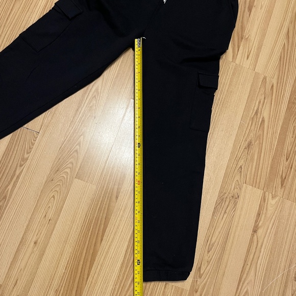 Twik by Simons cozy cotton cargo joggers with 4 pockets, M, black. - Picture 14 of 16